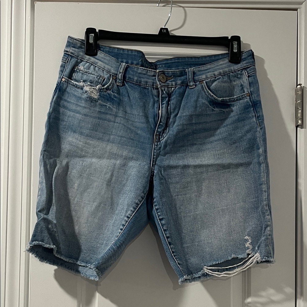 Natural Reflections Light Blue Jean Shorts